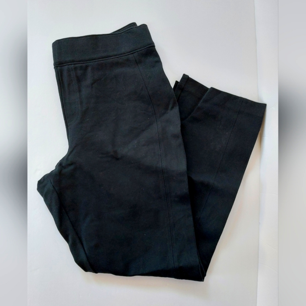 SPANX Perfect Skim‎ Straight Pant Black High Waist Size Large #20254Q